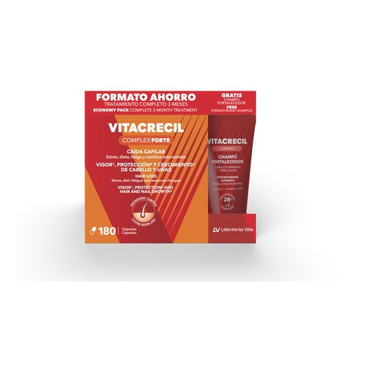 Vitacrecil Complex Forte 180 cápsulas + Champú 100ml
