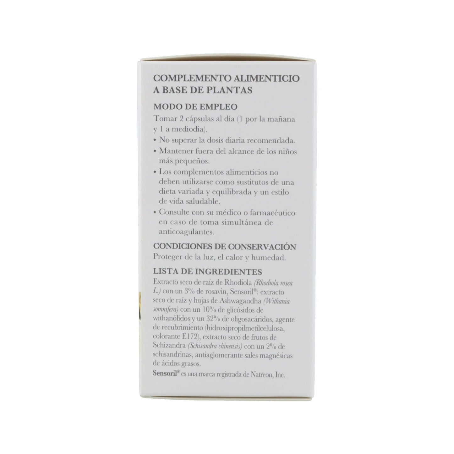 Natysal Calmogene con Rhodiola Complex 60caps