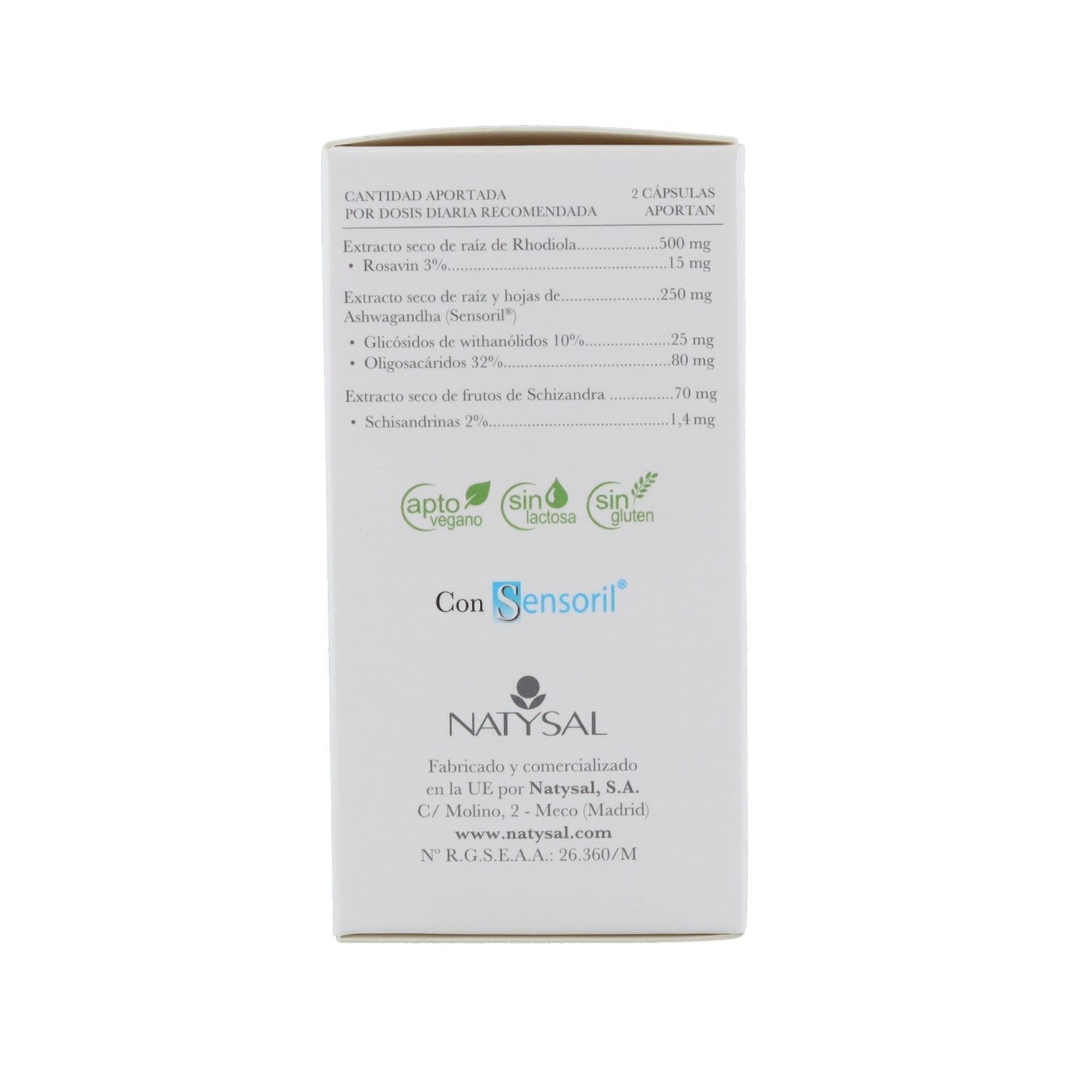 Natysal Calmogene con Rhodiola Complex 60caps