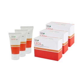 500Cosmetics Piernas Triplo Para Varices 60caps + Crema 75ml Pack