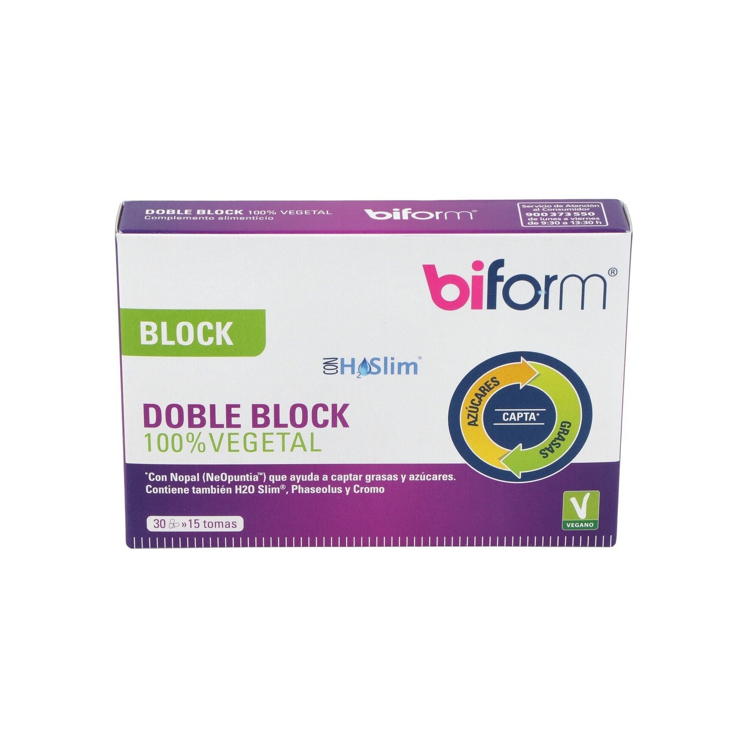 Biform Doble Block 100% Vegetal 30cáps