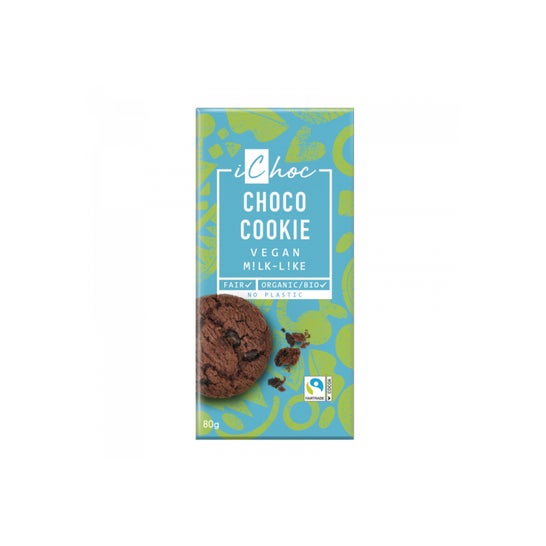 iChoc Choco Cookie Chocolate Vegan Milk-Like Bio 80 g