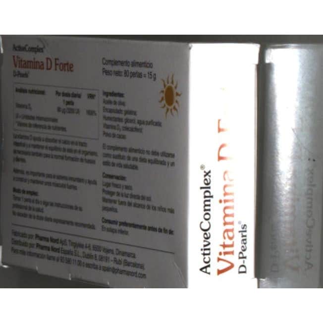 Activecomplex Vitamina D 3200Ui 80 Perlas