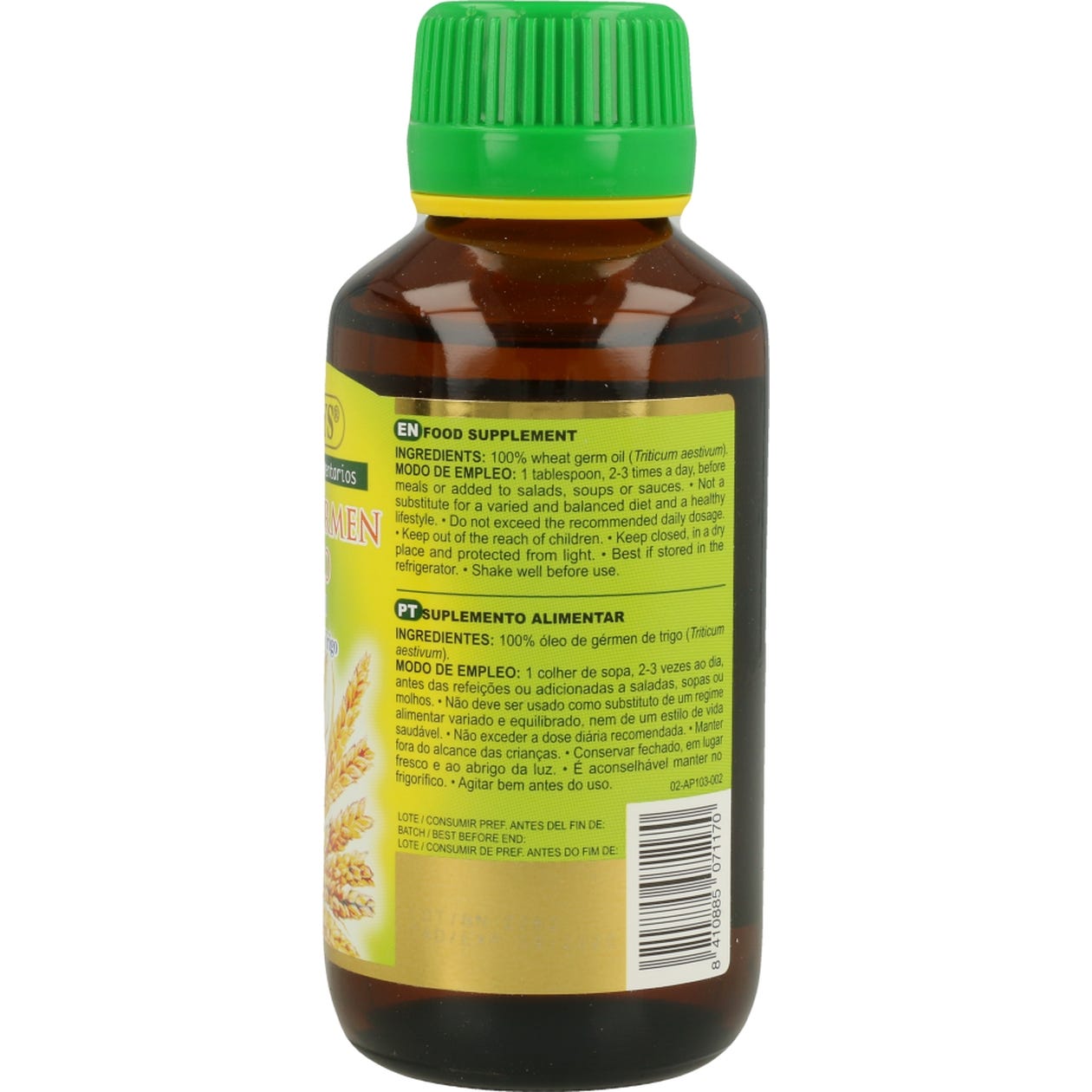 Marnys Aceite Alimentario de Germen de Trigo 125ml