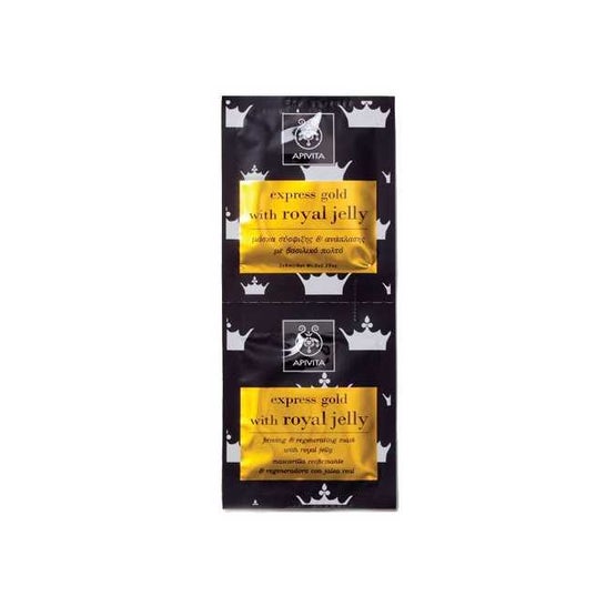 Apivita Express gold Mascarilla Reafirmante Jalea Real 2 udsx8 ml