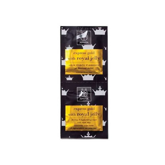 Apivita Express gold Mascarilla Reafirmante Jalea Real 2 udsx8 ml