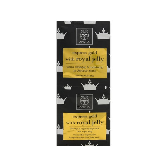 Apivita Express gold Mascarilla Reafirmante Jalea Real 2 udsx8 ml