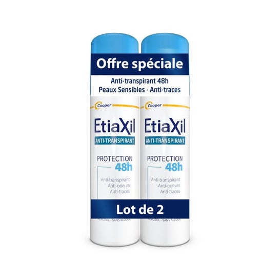 Etiaxil Desodorante Anti-transpirante Protection 48h Aerosol 2x150ml