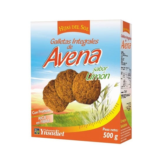 Hijas del Sol Galletas Integrales de Avena Sabor Limón 500 g