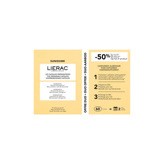 Lierac Sunissime Cápsulas Preparadoras para Bronceado 2x30caps