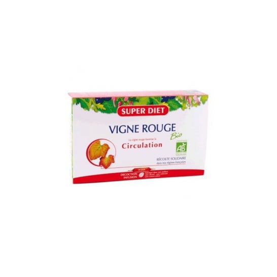 Súper Dieta Dieta de Vid Roja Orgánica 20 Frascos