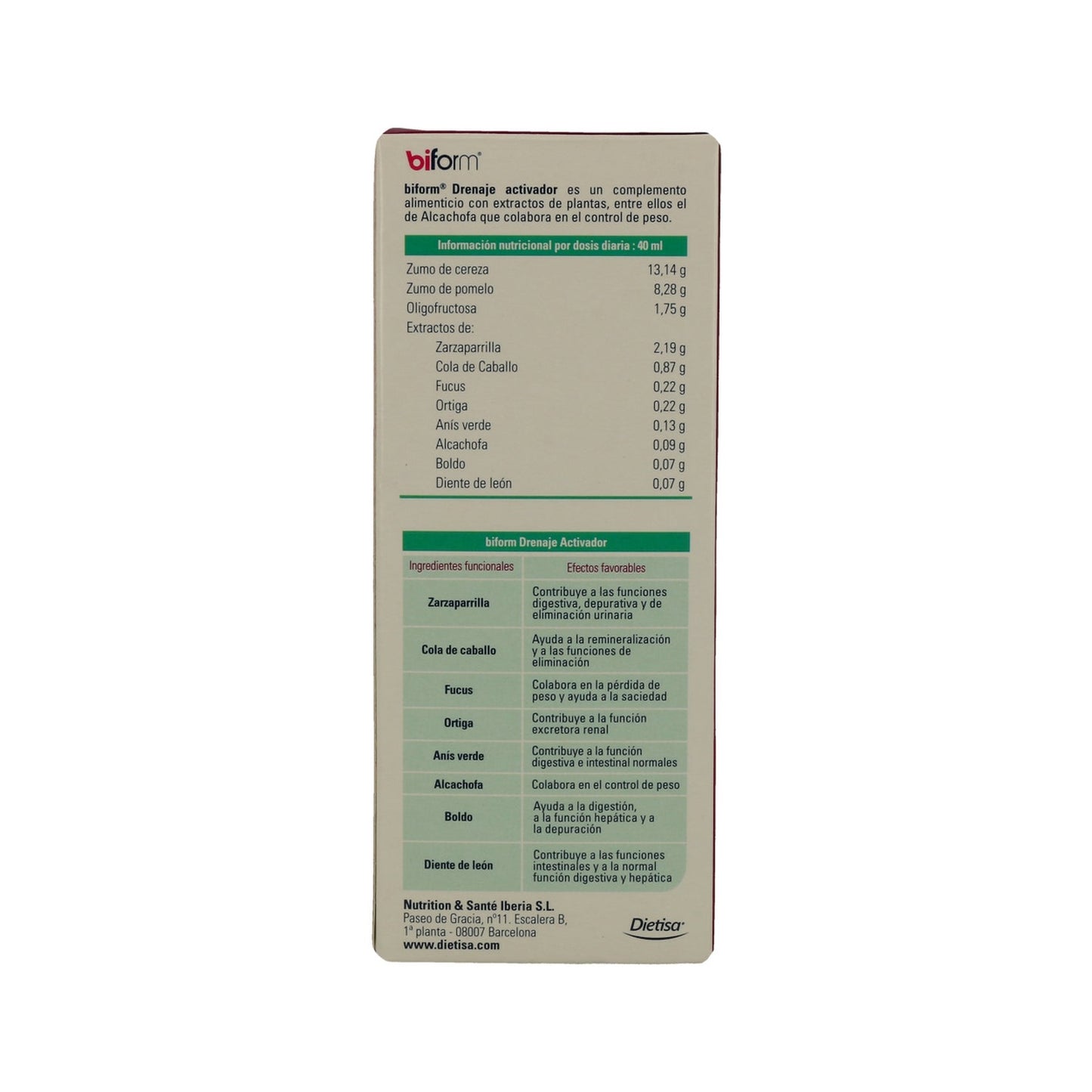 Biform Drenaje Activador 250ml