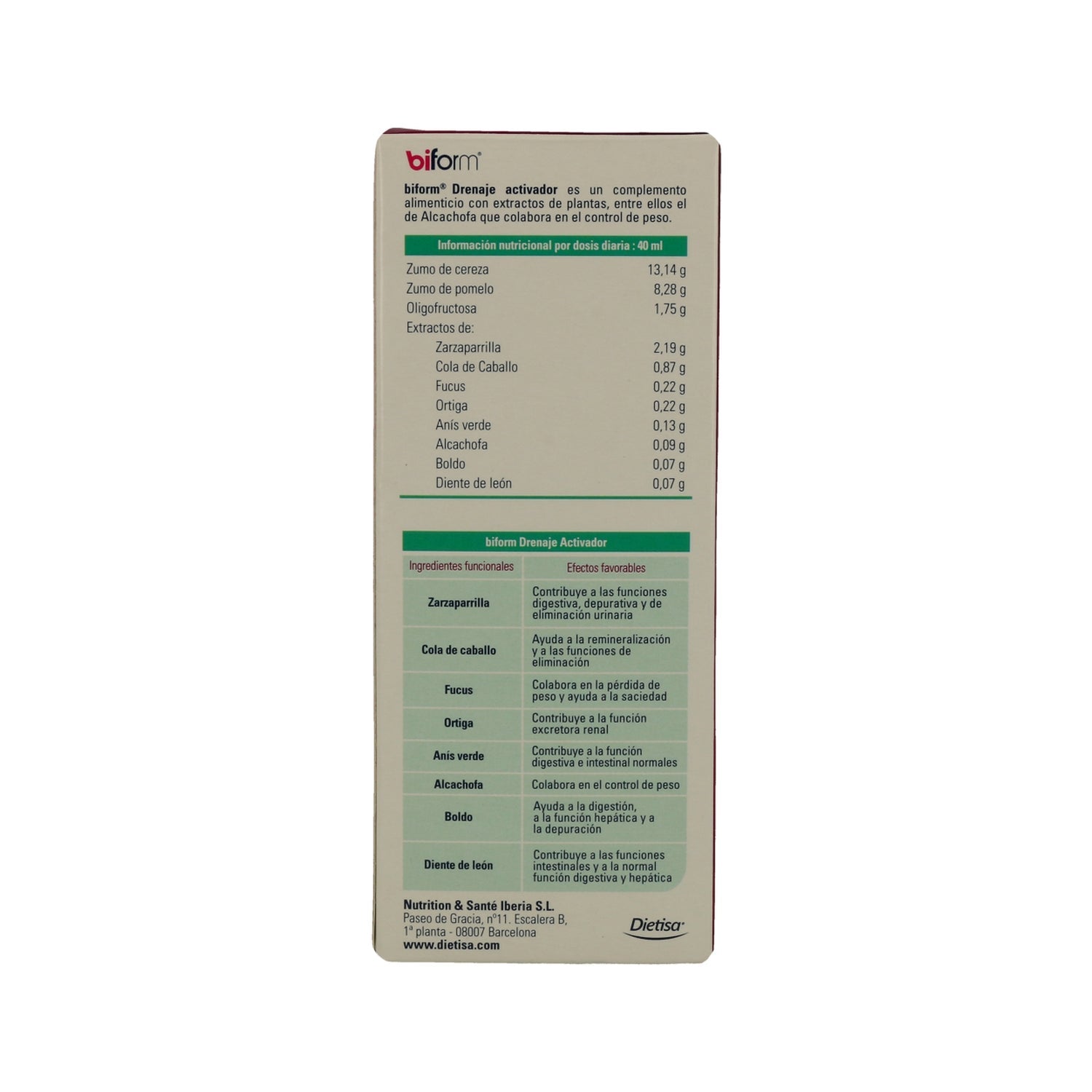 Biform Drenaje Activador 250ml