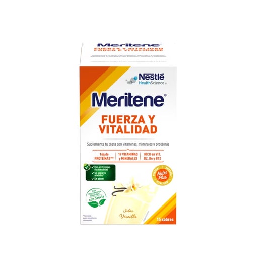 Meritene Fuerza y Vitalidad Vainilla 15 Sobres