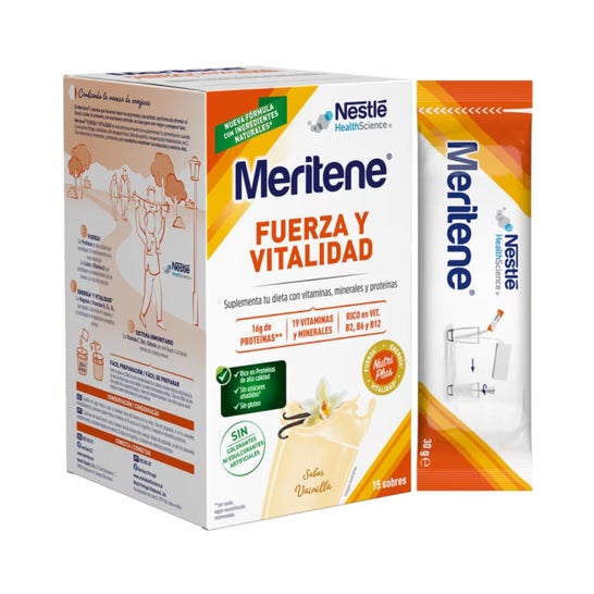 Meritene Fuerza y Vitalidad Vainilla 15 Sobres
