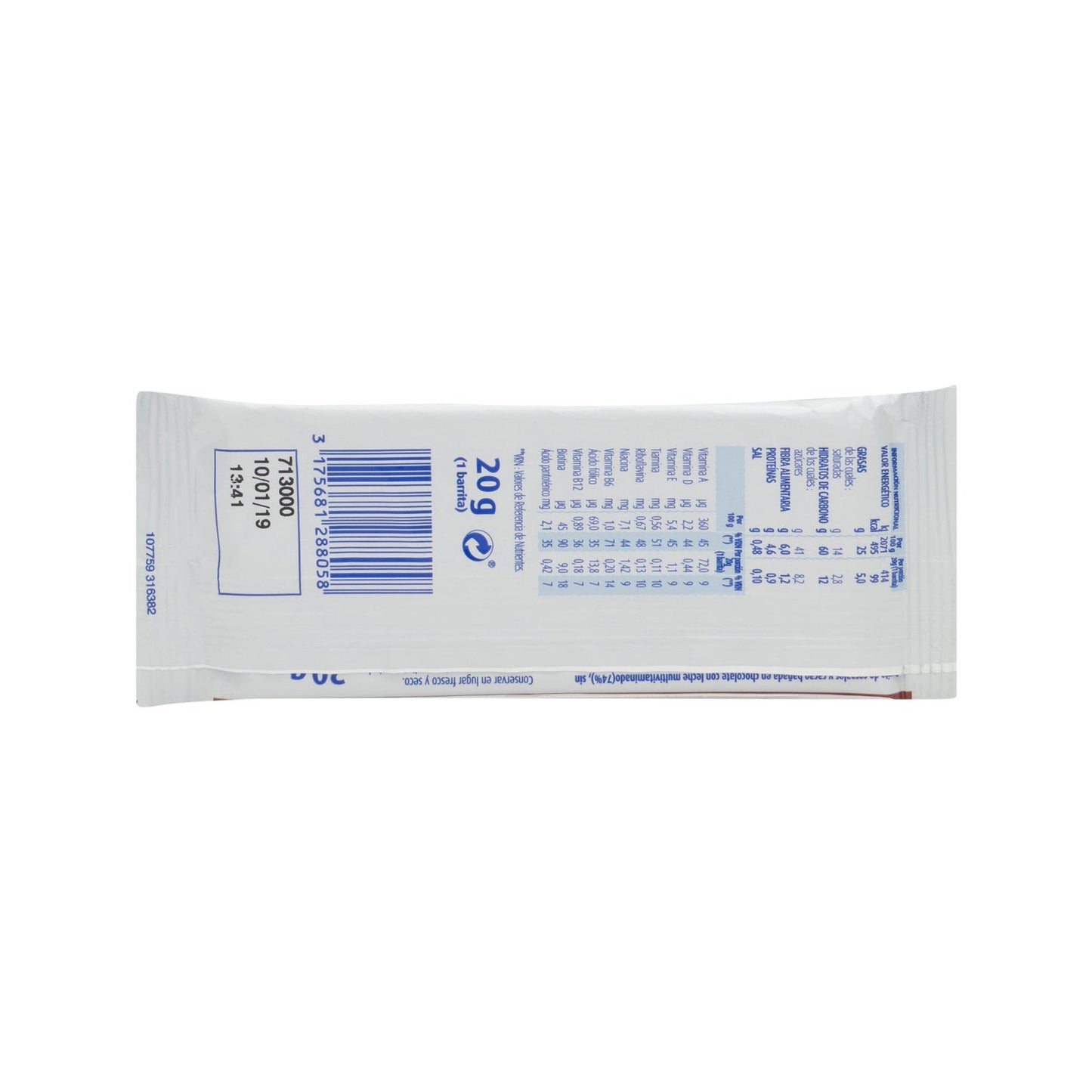 Bimanan beKOMPLETT Snack Choco Con Leche 1 Unidad