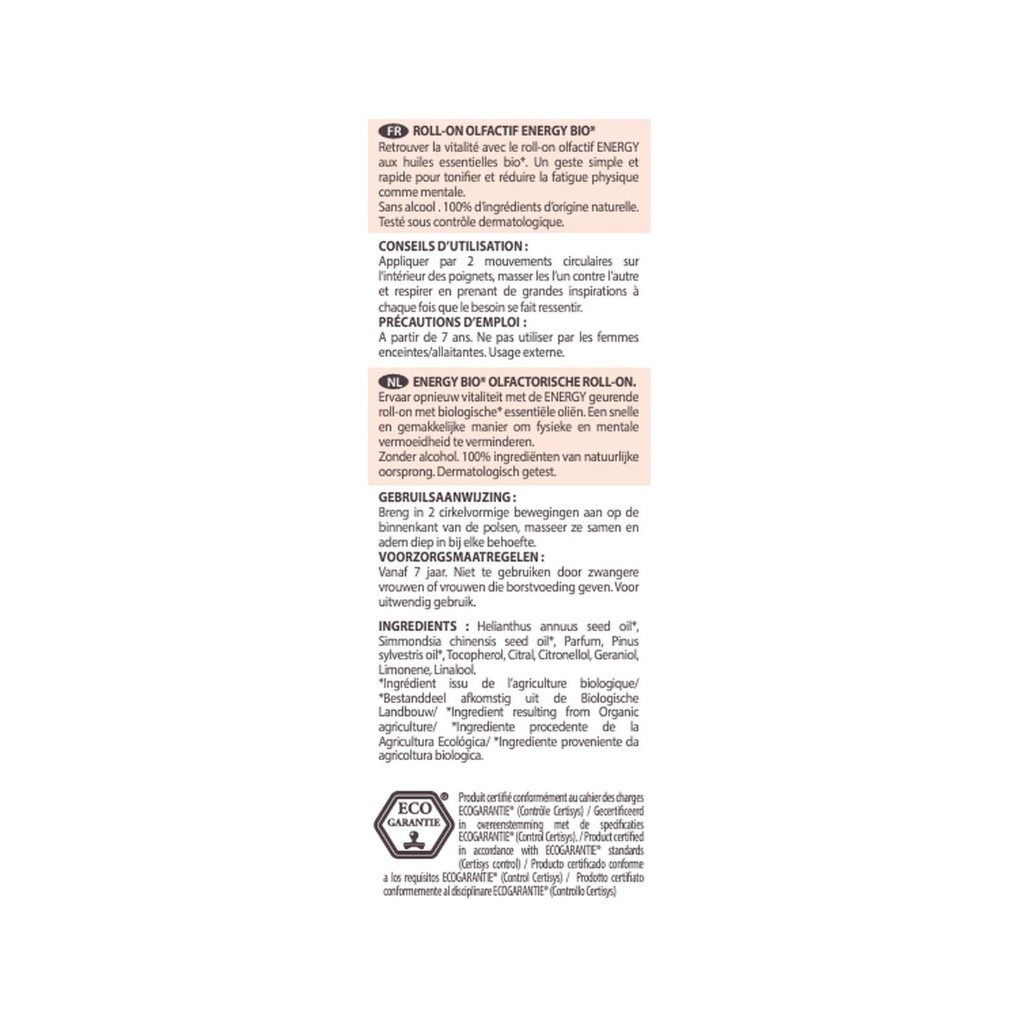 Pranarôm Aromaboost Energy Roll-On Bio 5ml