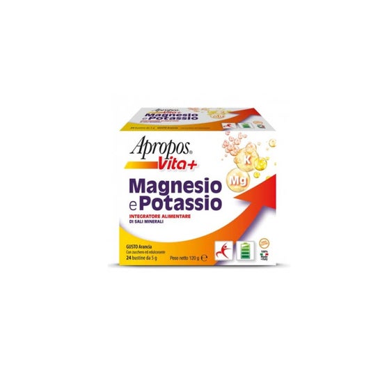 Apropos Vita+ Magnesio y Potasio sobres 24 X5 g