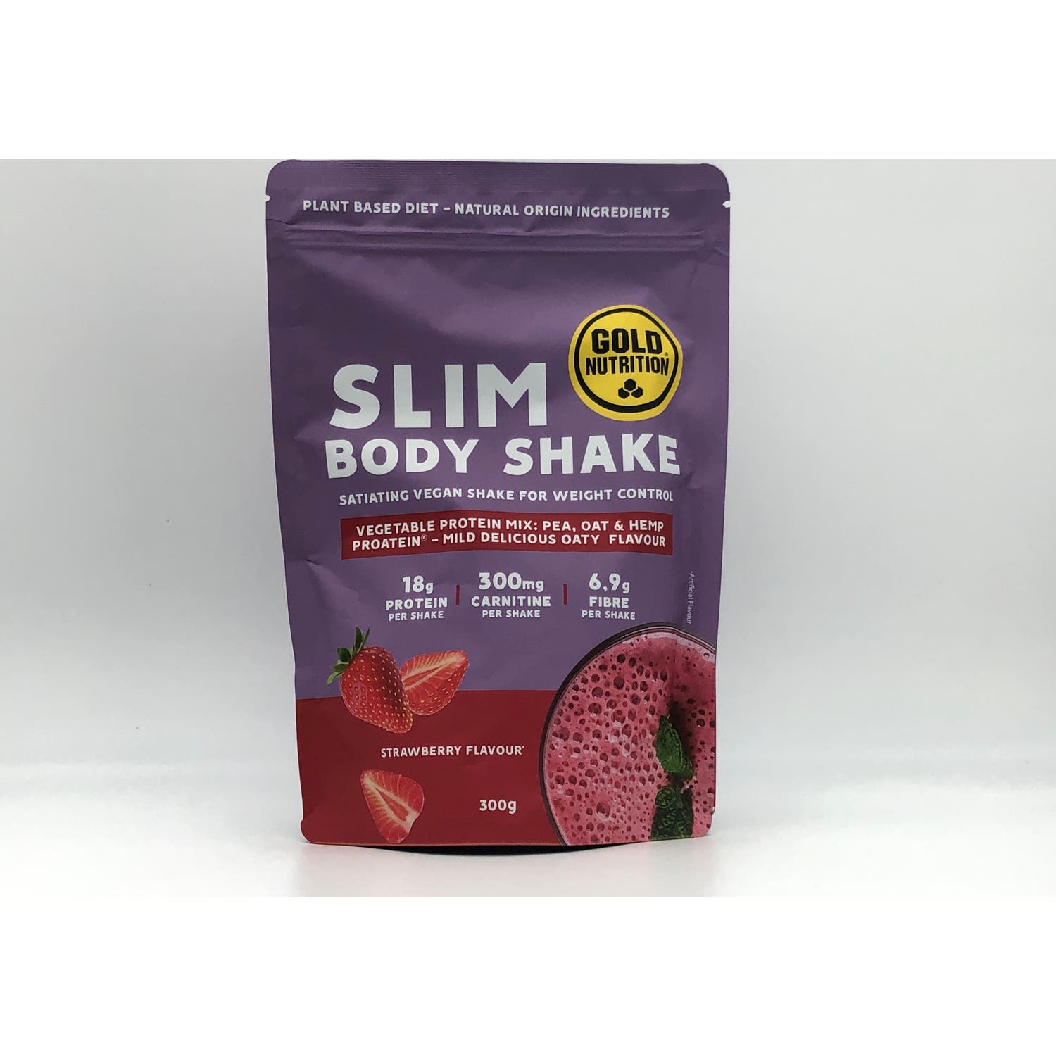 Gold Nutrition Slim Body Shake Strawberry 300g