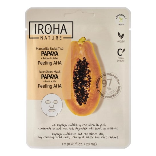 Iroha Nature Mascarilla Facial Peeling AHA Papaya 20ml