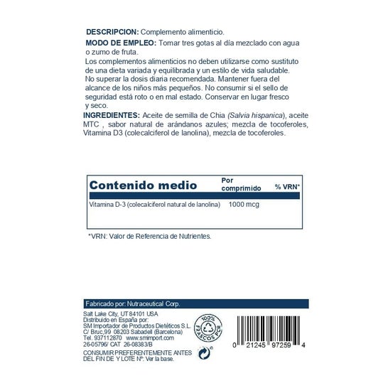 Kal Vitamina D3 2000iu Gotas 53ml