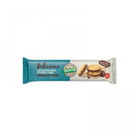 Biocop galleta Deliciosas Rellena Choco Negro 150 g