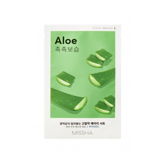 Missha Airy Fit Mascarilla Facial Aloe Vera Hidratación Intensa 19g