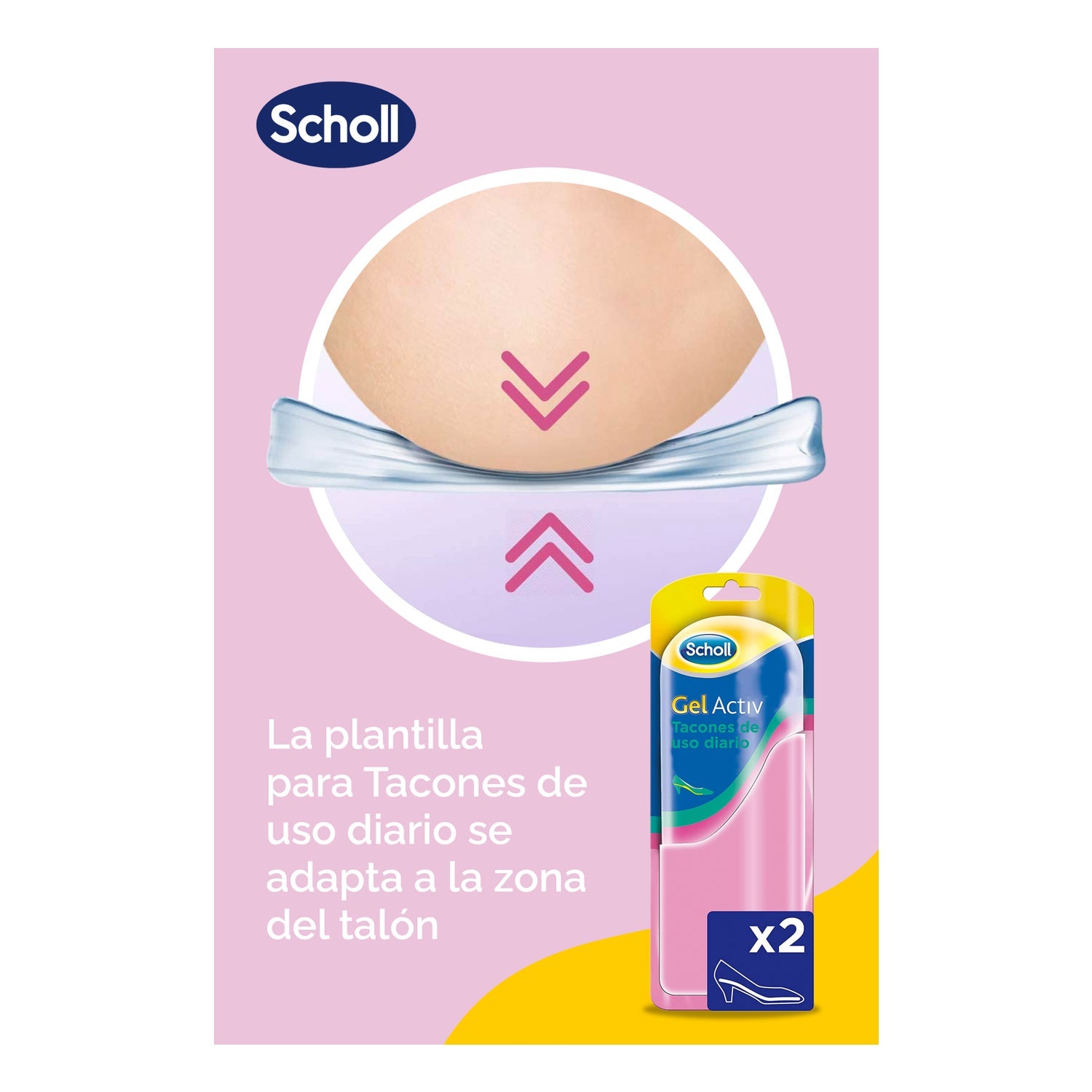 Scholl Gel Activ Tacones de Uso Diario 1par