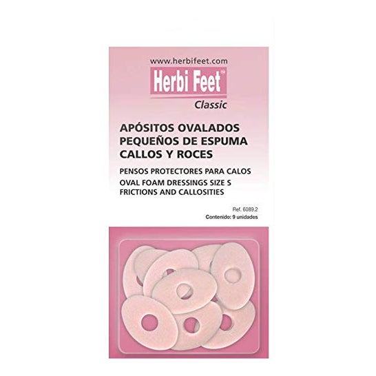 Herbitas Apósitos Ovalados Pequeños Espuma 9 Uds