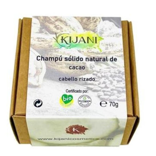 Kijani Champú Sólido Cabello Rizado Cacao 70 g