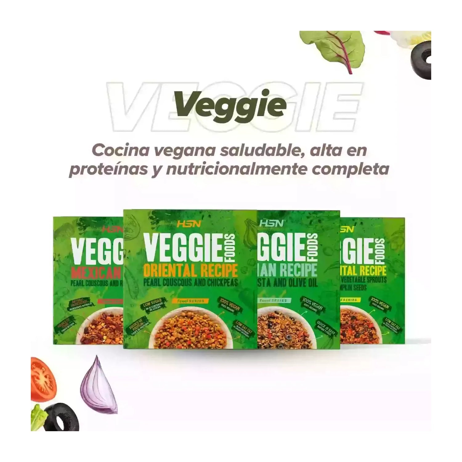 HSN Plato Preparado Estilo Veggie Pasta Orzo con Aceite de Oliva Estilo Italiano 280 g