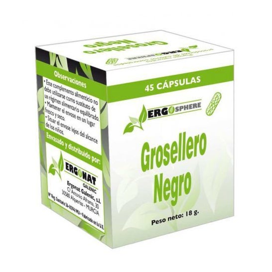Ergonat galenic Ergosphere grosellero Negro 45 caps