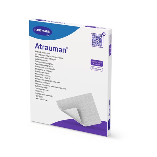 Hartmann Atrauman Vestido de interfaz de grasa 10cmx10cm 10uds