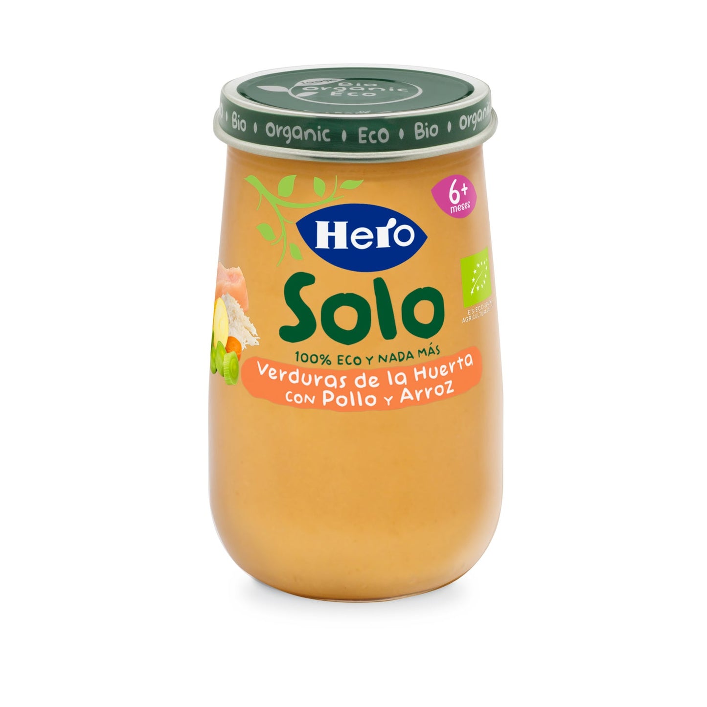 Hero Baby Solo Verduras Con Pollo y Arroz 190 g