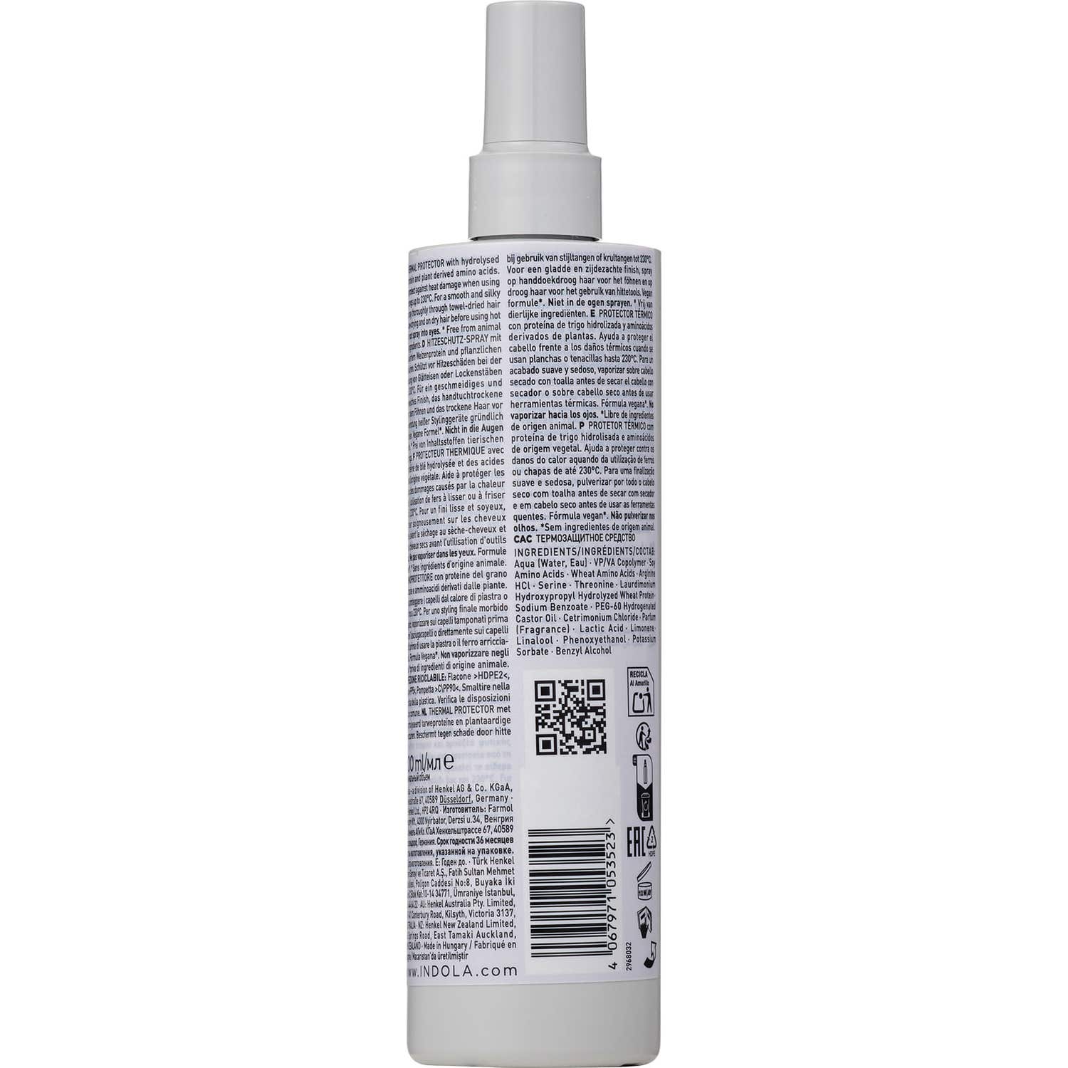 Indola Spray protector térmico sin aclarado 300ml
