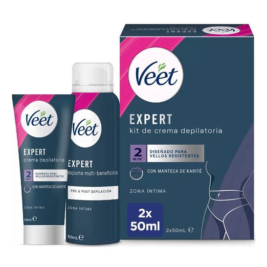 Veet Expert Kit Crema Depilatoria Zona Íntima