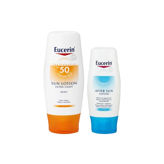 Eucerin® Sun Lotion Extra Light Spf50+ 400 ml + Aftersun 150 ml Regalo