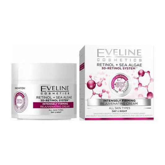 Eveline Cosmetics Crema Facial Rejuvenecedora con Retinol y Algas Marinas 50ml