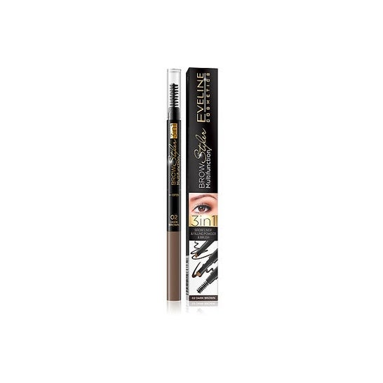 Eveline Cosmetics Lápiz Cejas 02 Dark Brown 1ud
