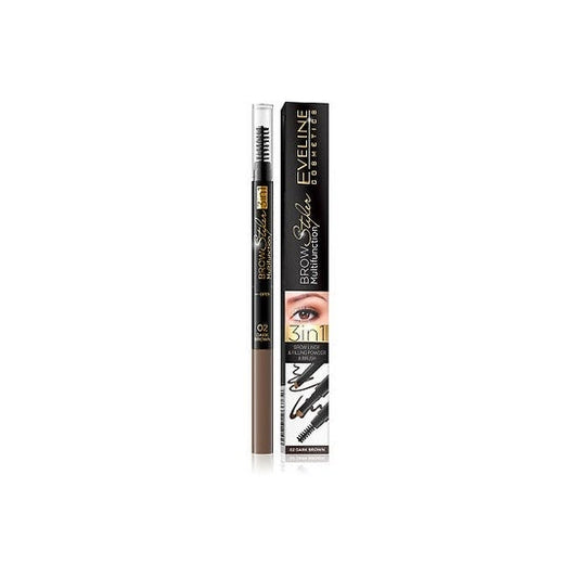 Eveline Cosmetics Lápiz Cejas 02 Dark Brown 1ud