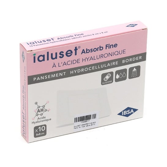 Ialuset Absorb Apósito Hidrocelular Fino 8x8 cm 10 uds
