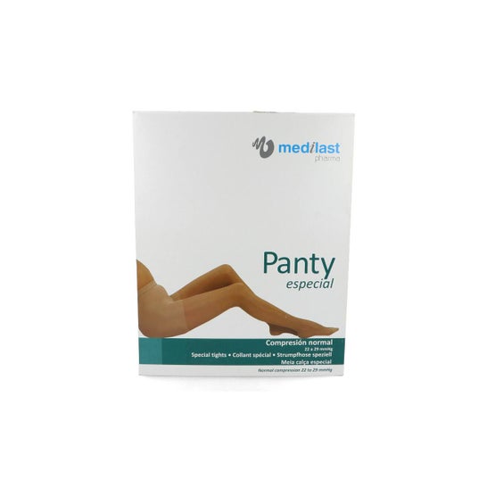 Medilast panty beige compresión normal T-L 1 par