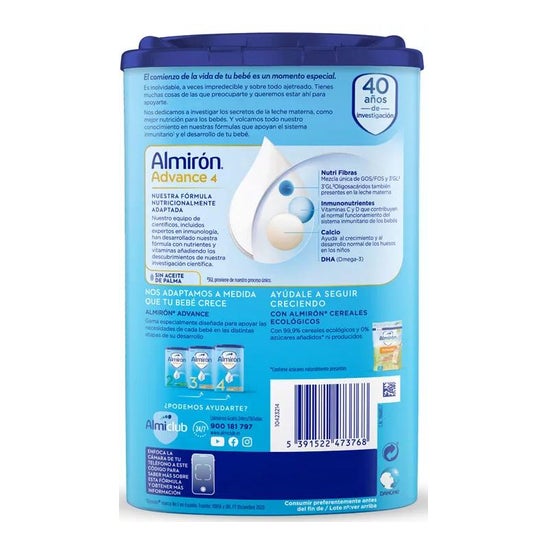 Almirón Advance 4 Leche de Crecimiento 800gr