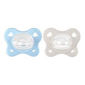 Chicco PhysioForma Dual Soft Azul Cinzento 2-6M 2 Unidades