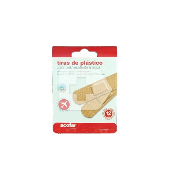 Acofar Apósito Adhesivo Plástico Viaje 12 Tiras