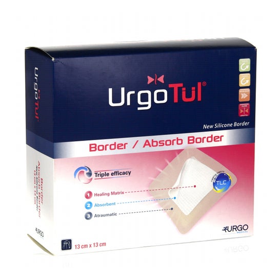 UrgoTul Absorb Border Pans 13x13cm 16uds