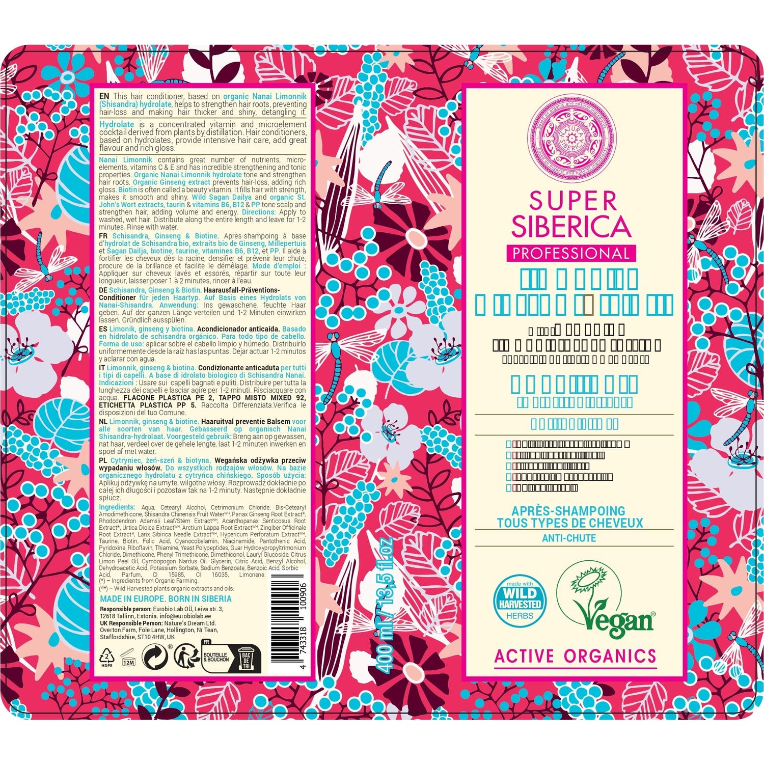 Natura Siberica Ancient Acondicionador 400ml