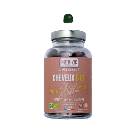 Nutrivie Super-Gummies Cheveux BIO 60 uds