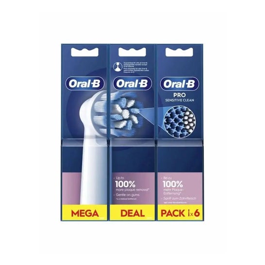 Oral-B Sensitive Clean Brush Head Recambio 6uds