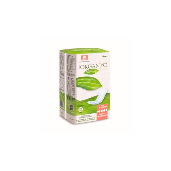 Organyc Serviettes Maternité 12uts